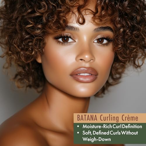 Sunny Isle Batana Moisturizing Curl Cream - Biotin, Jamaican Black Castor Oil, Frizz Control - 16oz
