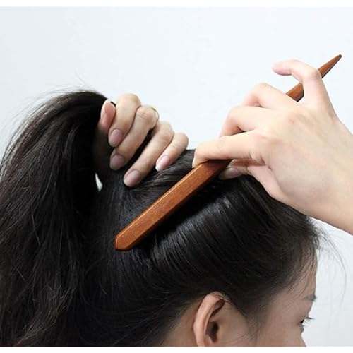Pig bristle narrow-toothed comb Fluffy styling long handle comb Smooth hairstyle Men's beard combing brush For damaged and curly hair