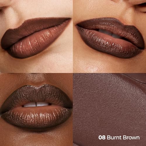 Laka Stain Lip Liner, 0.7g/0.02oz, Rich Creamy Long Lasting Color, Waterproof & Transfer-Proof, Easy Drawing with Smooth Application (#08 Burnt Brown)