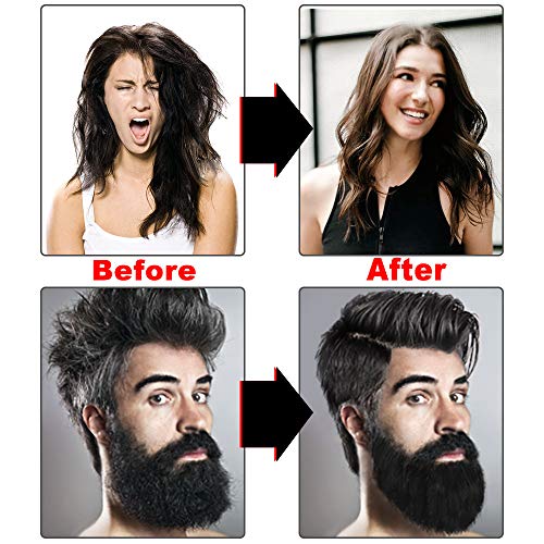 DDONG Quick Electric Heated Beard Straightener, Travel Portable Styling Iron for Men