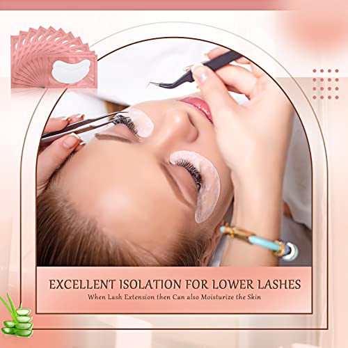 60 Pairs Under Eye Gel Pads Natural Eyelash Extension Gel Pads Patches Kit for Eyelash Extension Supplies Bulk Beauty Tools, Fit Most Eye Shape
