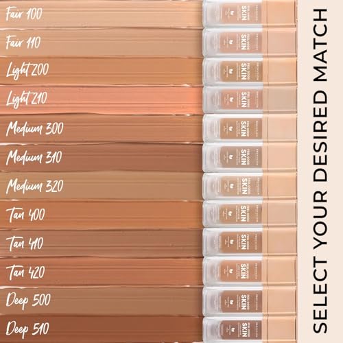 Profusion Cosmetics Feel Good Skin Foundation ? Radiant Satin Finish, Buildable Coverage with SPF 15 Sun Protection, Hydrating, Lightweight, Vegan & Cruelty-Free Makeup (Light 200, 1)
