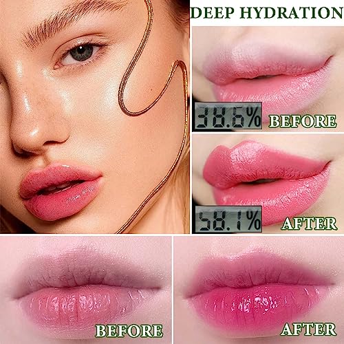 5 Pcs Aloe Vera Color Changing Lipstick for Women - Long Lasting Moisturizing Lip Gloss, Tinted Balm, Magic Temperature PH Changing Lip Stick