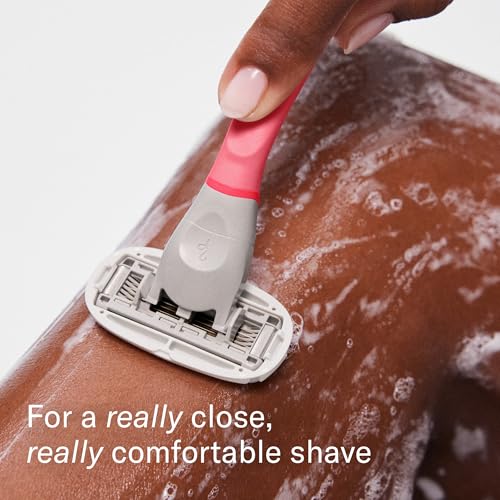Flamingo Razors for Women, 1 Razor (Flamingo Pink) Handle and 1 Razor Blade Refill