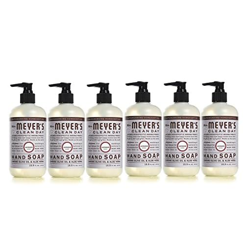 Mrs. MEYER'S CLEAN DAY Liquid Hand Soap, Lavender Scent, 12.5 Ounce Bottle Each (12.5 Ounce, Pack of 6)