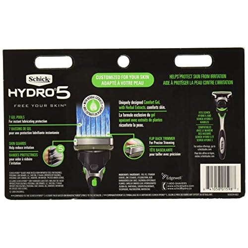 Schick Hydro 5 Mens Sensitive Razor Blade Refills 12 Count - Unboxed