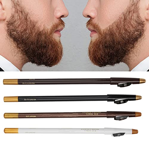 Hairline Barber Pencil, Compact Outline Beard Pencil Mineral Substance Beard Shaping Pencils for Beard Shaping for Men