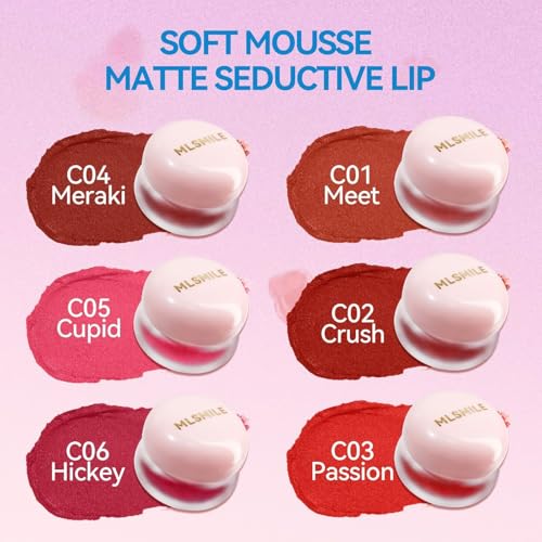 Lip and Cheek Blurring Pudding Pot, Blurry Pudding Pot, Buildable and Lightweight, Multi-Purpose Blurring and Mousselike Pudding Pots for Lips and Cheek(Hickey)