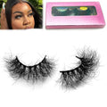Fluffy Mink Lashes Miuhair False Eyelashes Natural Real Mink Lashes Fluffy Long 5D Dramatic Eyelashes for Women Full Lashes Durable Reusable Mink Eyelashes Messy Bomb1 pair