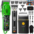 KEMEI KM-1856 Professional Hair Clipper for Men Cordless Hair Cutting Kits, Hair & Beard Trimmer, Adjustable Blade Barber Clippers with USB Rechargeable, Gift for Men
