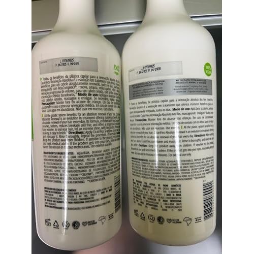 Inoar Cicatrifios Shampoo & Conditioner Renewal Haircare Duo with RejuComplex3 & Argan Oil, 33 Fl Oz Each