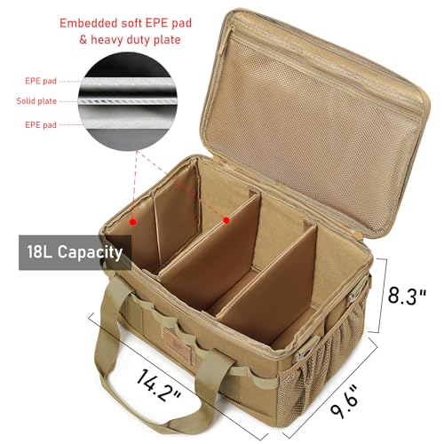 Tactical Toiletry Bag for Men and 18L Camping Storage Bag