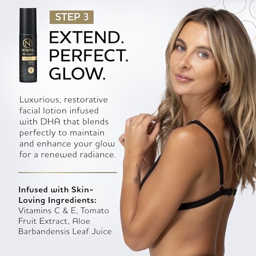 Norvell Glow System Post-Tan Face Lotion, 2 fl oz ? Extend Your Glow Post-Spray Tanning or Build a Gradual Tan with After Tanning Lotion for Face