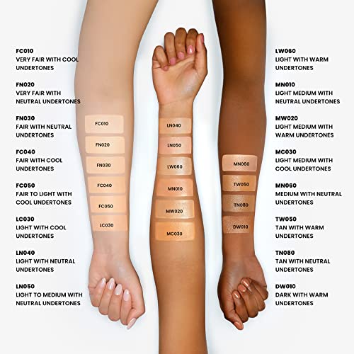 JOAH Crystal Glow Peptide-Infused Foundation, 2-in-1 Multitasking Korean Makeup with Blurring Face Primer, Luminizer, Hydration & Skin Defense for a Flawless Finish, 1.01 Oz, Light Medium Warm