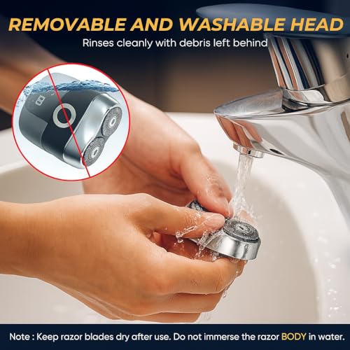 2025 New Electric Cordless Waterproof Shaver for Men Painless Quick Charge TravelReady Wet Dry Portable mini Shaver