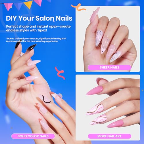 Beetles Tipex Gel Nail Kit, Medium Stiletto & Beetles 15ml Nail Dehydrator and Primer