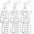 Youngever 6 Pack Empty Plastic Spray Bottles, Spray Bottles for Hair and Cleaning Solutions (12 Ounce)