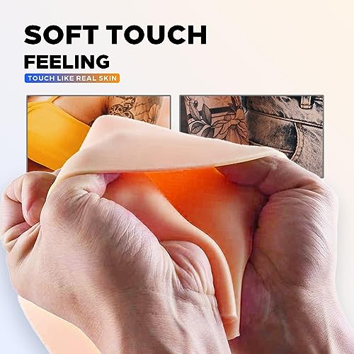 20pcs Blank Tattoo Practice Skin - NAQASE Tattoo Skin Practice Fake Skin 8"x6" Double Sides Real Skin Microblading Eyebrow Skin for Beginners and Experienced Artists