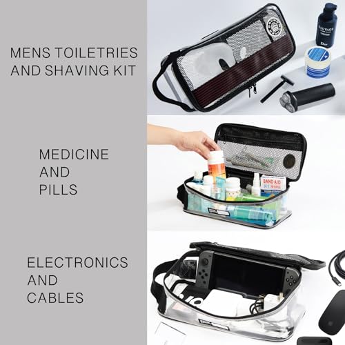 Rough Enough Clear Toiletry Bag Travel Toiletries bags Bundle