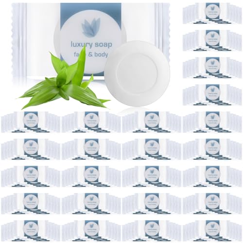 Kacctyen 600 Pcs 0.35oz Mini Bar Soap Bulk Individually Wrapped Bulk Hand Hotel Soap Bars Travel Size Toiletries for Guest Hotel Bathroom Vacation Rentals