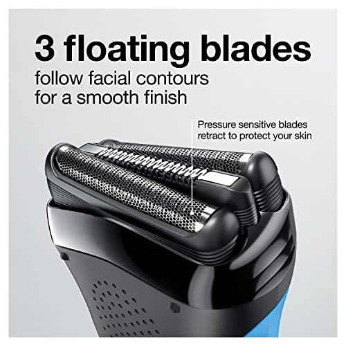 Series 3 310s Wet & Dry Electric Shaver for Men/Rechargeable Electric Razor, Blue
