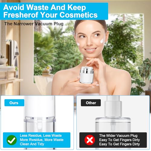 30 Pack TSA Approved Skincare Empty Travel Bottles, 1.7/1/0.7/0.34oz Refillable Travel Size Containers, Leak-Proof Toiletry Bottles for Skincare and Creams, Lotion, Eye Cream, Liquid, Foundation
