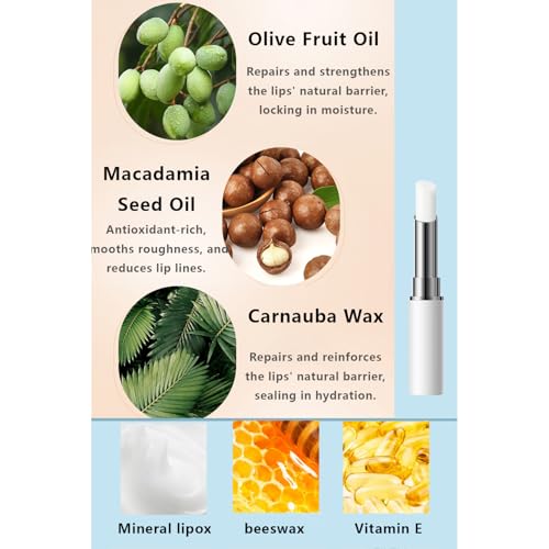3 Pcs Lip Primer, Colorless & Odorless, Non-Sticky & Lightweight, Hydrating Lip Primer Perfect for Pre-Makeup Prep & Daily Lip Care, Travel-Friendly