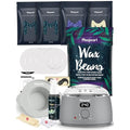 Maxpearl Waxing Kit for Men, Silicone Liner with Hard Wax Beads (3.15LB total) & Wax Accessories for Coarse Male Body Hair - Nose, Eyebrows, Face, Mustache, Underarms, Back, Chest, Legs and More