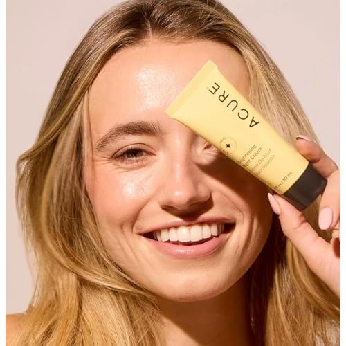 Acure Brightening Day & Night Cream Set - Daily Cica Cream & Night Face Cream for Women & Men with Argan Oil, Hydrate, Refresh, Tone & Brighten Skin, Cruelty Free, Vegan - 1.7 fl oz (2 Pack)