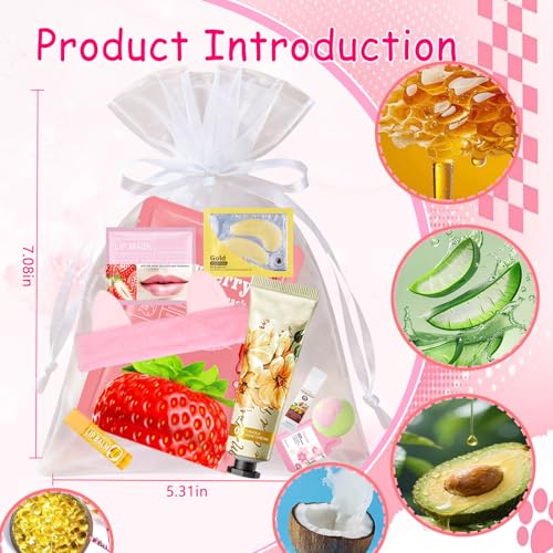 110 PCS Spa Party Supplies for Women, Spa Party Favors Include Face£¦Lip Mask,Hand Cream,Under Eye Patches and Foot Bath Bombs,Spa Birthday Sleepover Party Supplies,Sleepover Party Gifts