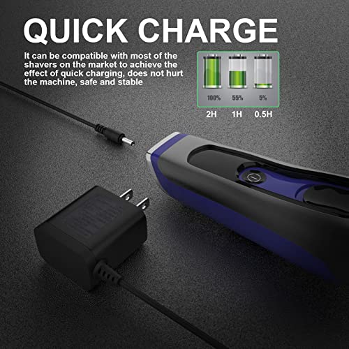 8V Shaver Charger Replacement Compatible with Philips HQ840 Norelco Multigroom Series 3000 MG3750 MG3750/50 MG3750/10 MG3750/60 MG3760 MG3760/50 Power Supply Cord Charger