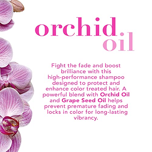 OGX Fade-Defying Orchid Oil Shampoo with UVA/UVB Sun Filters, 13 Ounces