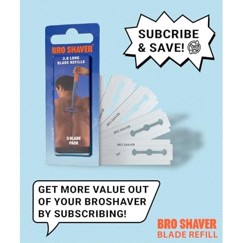 BroShaver 3.0 + Blade Refill (5 pack) Bundle