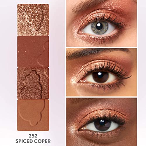 COVERGIRL Clean Fresh Clean Color Eyeshadow Palette, Shimmer Finish, Vegan Formula - Spiced Copper, 4g (0.14 oz)