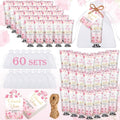 60 Sets Baby Shower Hand Cream Gifts, Baby Shower Party Favors for Guests, Hand Cream Set for Bridal Wedding Thank You Gifts, Travel Size Hand Lotion Bulk (Girl)