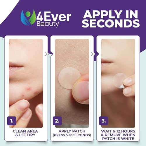 Pimple Patches for face and body | 36 Count (12mm), Invisible Hydrocolloid Acne patches ? Face Stickers for Zits, dark spot , Blemishes, Pore strips, Forehead pimple patch , Invisible spot cover