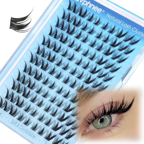 Fox Eye Lash Clusters Spiky Individual Lash Extensions L-Curly Fairy Cluster Eyelash Extensions Anime Wispy Individual Eyelashes Left & Right Cat Eye Cluster Lashes Manga Lash Extension Easy to Apply