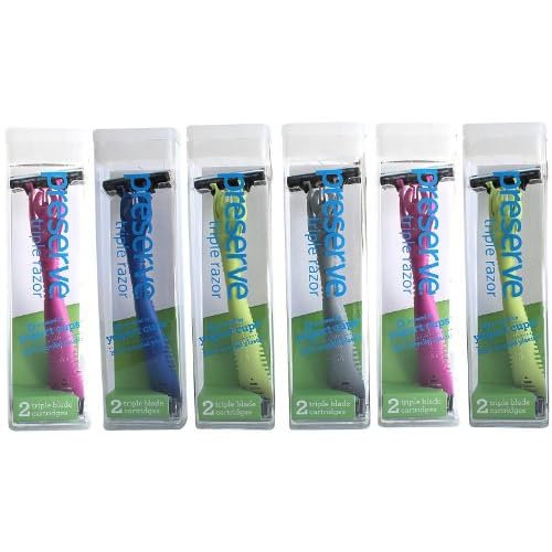 PRESERVE RAZOR TRIPLE SYSTEM 6CT, 1 EA