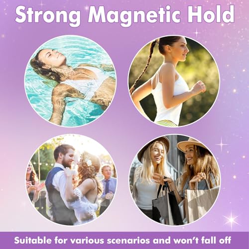 Hunnyfit Magnetic Lashes, Magnetic Eyelashes with Applicator, Magnetic Eyelashes Natural Look,Reusable Magnet Lashes No Glue Needed Soft Lashes Kit(Fuller)