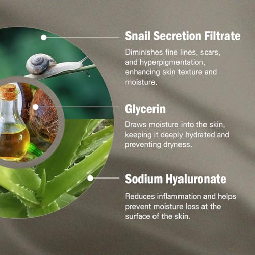 MIZON Bundle All In One Snail Face Mositurizer + Snail Ampoule for Wrinkle Care and Deep Hydration