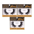 i-ENVY Luxury Mink Collection False Eyelashes 100% Real Mink Glamorous Eye Look Lashes Maximum Fluffiness 3D Multi-Curl Angle (3 Pack)