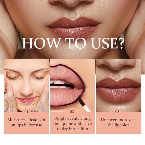 aopoka Peel Off Lip Liner Stain Velvet Tint ? Long-Lasting, Moisturizing, Non-Sticky Matte Lip Lacquer, Highly Pigmented, Smudge-Proof Liquid Lipstick Makeup #Purple