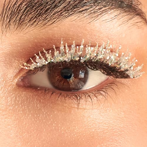 KISS Holiday Lash Couture Faux Mink False Eyelashes, ¡®'Little Black Dress', 12mm, Cruelty-Free, 3 Pairs + 1 Pair with Glitter, KISS SuperStick Strip Lash Adhesive, Black, Net Wt. 4.8g (0.17 oz.)
