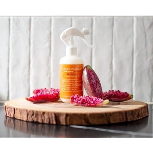 Mixed Chicks Base Coat w/Prickly Pear Seed Oil for Hair Detangling & Shine, 9 fl. oz. (Pack of 2)