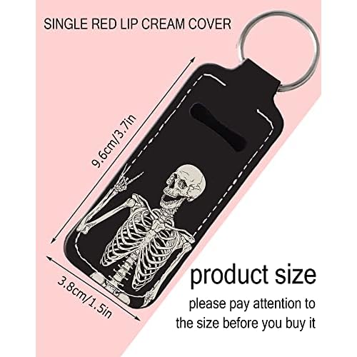Chapstick Holder Keychain Fashion Lipstick Sleeve Lip Balm Portable Pocket Lip Gloss Tube Holder