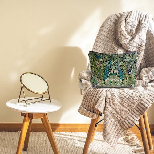 Peacock Decor Makeup Bag for Women - Peacock Gifts for Women Peacock Lovers, Peacock Small Cosmetic Bag for Purse, Cosmetic Bag Aesthetics, Animal Lover Gifts