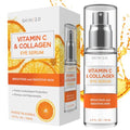 Vitamin C & Collagen Under Eye Serum ? Dermatologist Tested, Anti Aging Korean Skin Care ? Targets Dark Circles, Puffiness & Fine Lines for Smoother, Firmer Eyes ? Vegan Clean Beauty, 1 fl oz