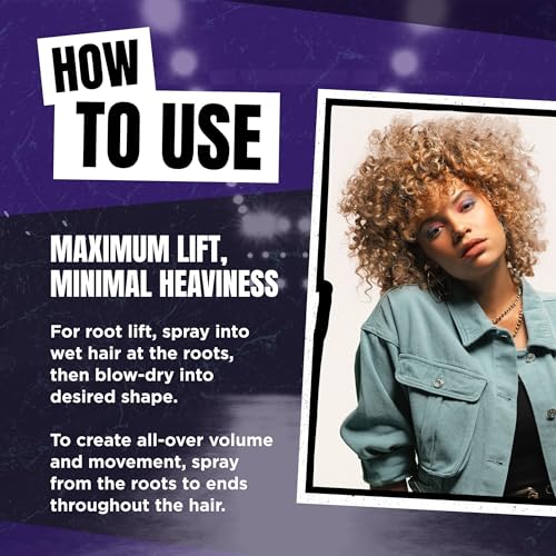 TIGI Catwalk Root Boost Spray Foam - Directional Mousse for All Hair Types, for Lift & Texture, All Hair Types, Finish on Wet Hair & Blow Dry - Premium Hair Care Products - 8.5 Oz (2 Pack)