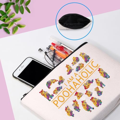 Bear Gift Cartoon Character Fans Gift Bear Accessories I Am A Poohaholic Travel Bag (Poohaholic Bag)