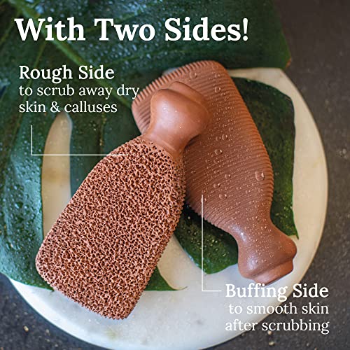 2-Sided Foot Scrubber & Shea Butter Skin Repair Cream Bundle